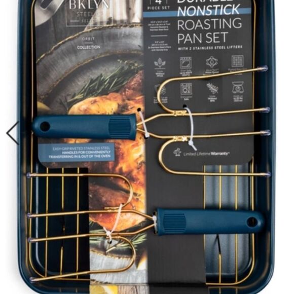 Brooklyn Steel Co.Orbit 4-Pc. Nonstick
Roasting Pan Set. - Picture 2 of 6